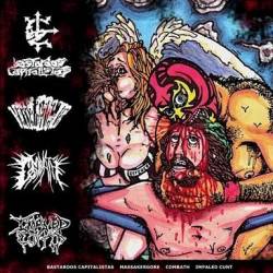 Impaled Cunts : Massakergore - Bastardos Capitalistas - Combath - Impaled Cunts Split